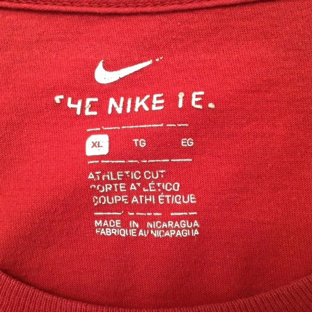 Nike Atlanta Short Sleeve T Shirt Red XL